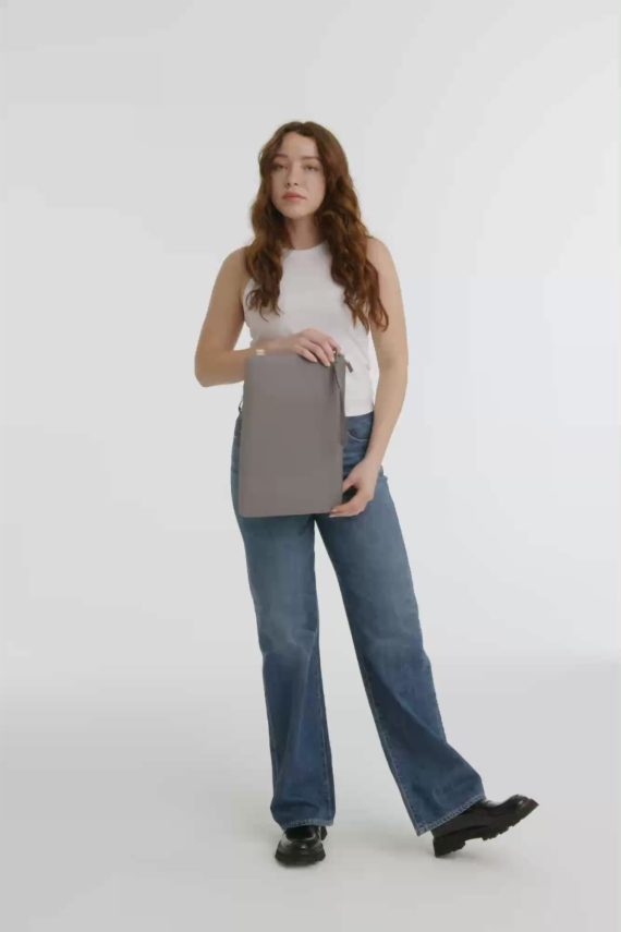 The B??ISics Laptop Pouch in Grey - Image 2