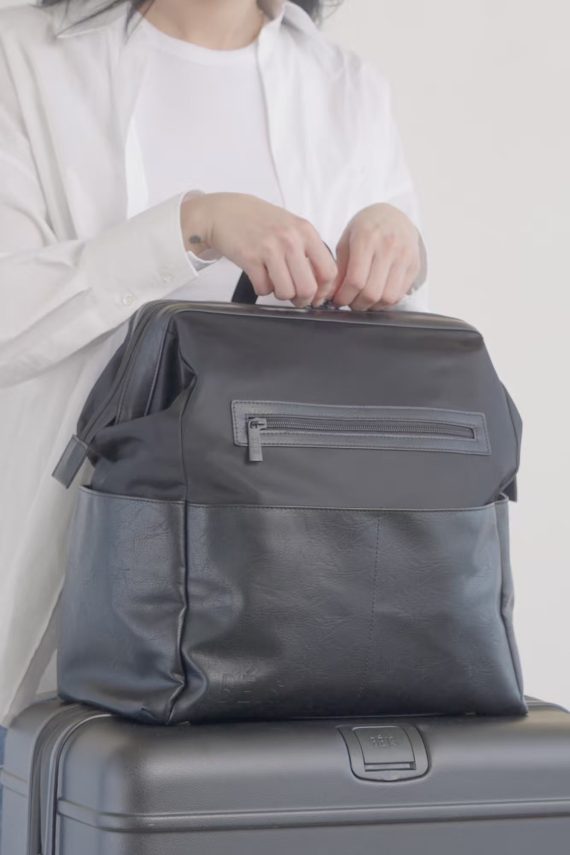 The Backpack Diaper Bag in Black - Image 6