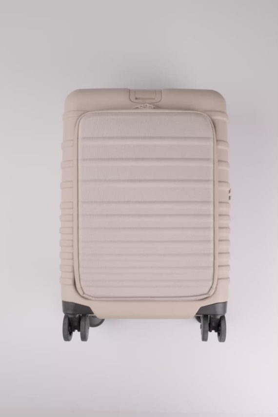 The Front Pocket Carry-On Roller in Beige - Image 6
