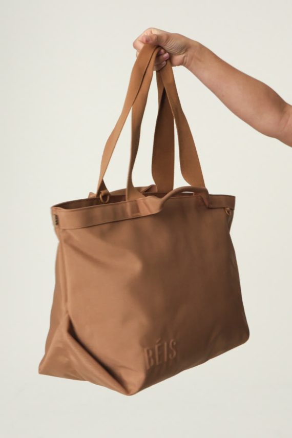 The Travel Tote in Camel - Image 6