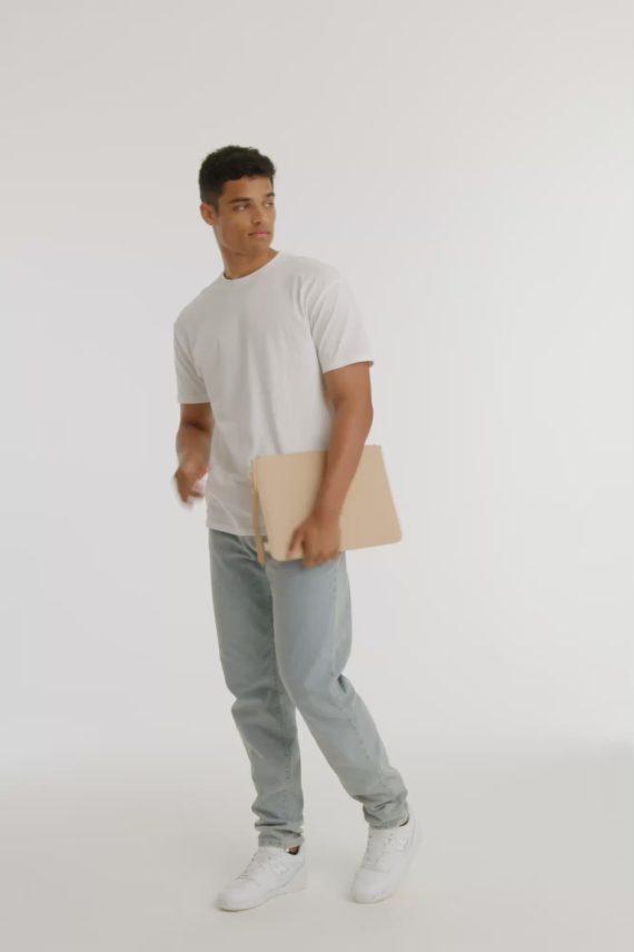 The B??ISics Laptop Pouch in Beige - Image 2