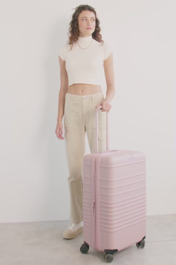 The Medium Check-In Roller in Atlas Pink - Image 3