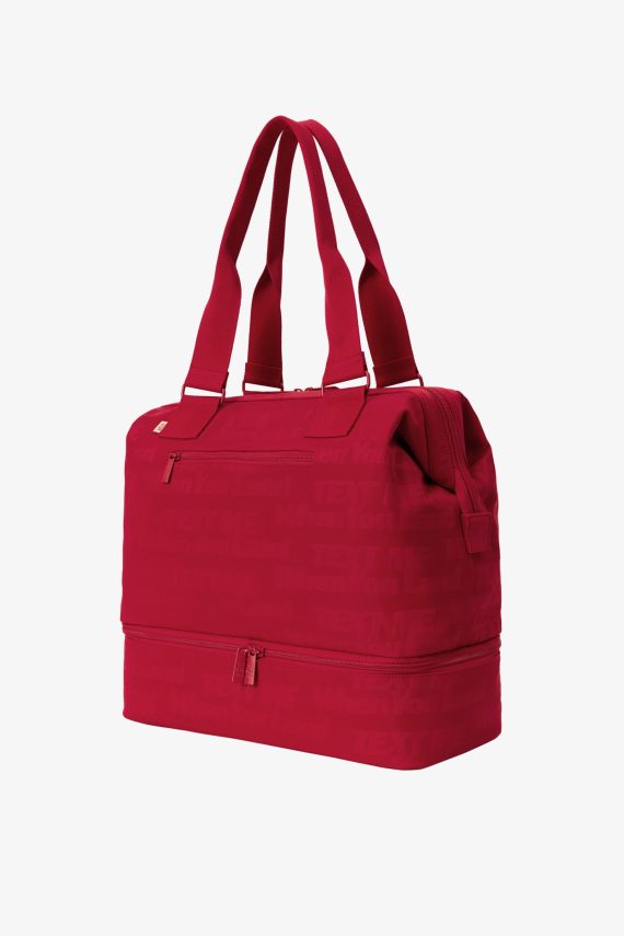 The Mini Weekender in Text Me Red - Image 2