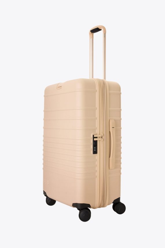 The Medium Check-In Roller in Beige - Image 2