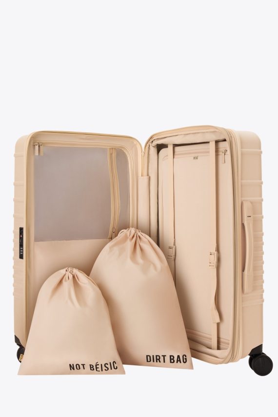 The Medium Check-In Roller in Beige - Image 4