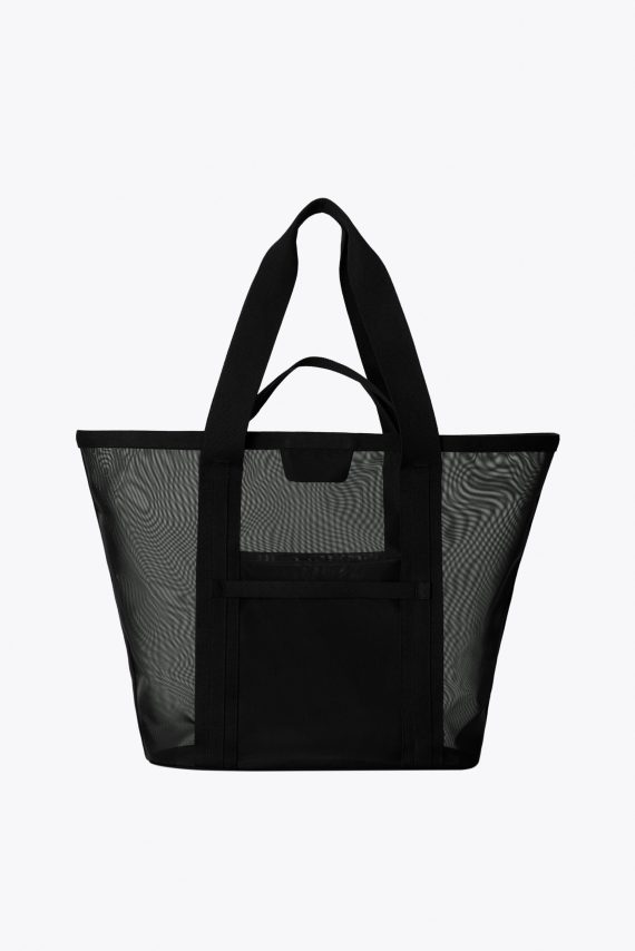 The Mesh Beach Tote in Black - Image 3