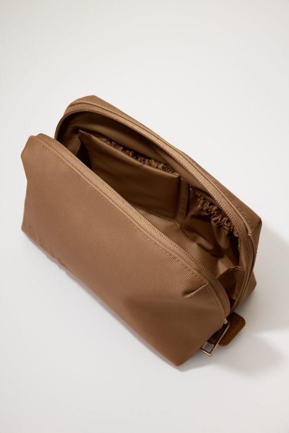 The Small Cosmetic Pouch in Camel - Image 3