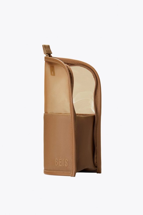 The Makeup Brush Pouch in Camel - Image 3