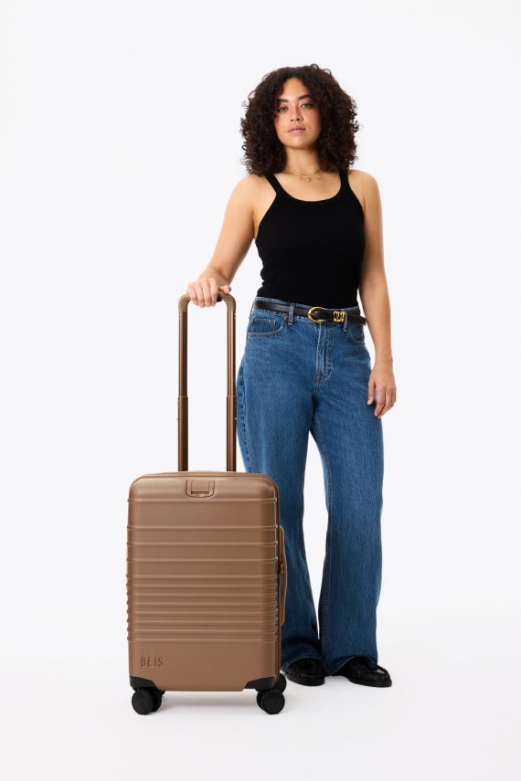 The Carry-On Roller in Camel - Image 5