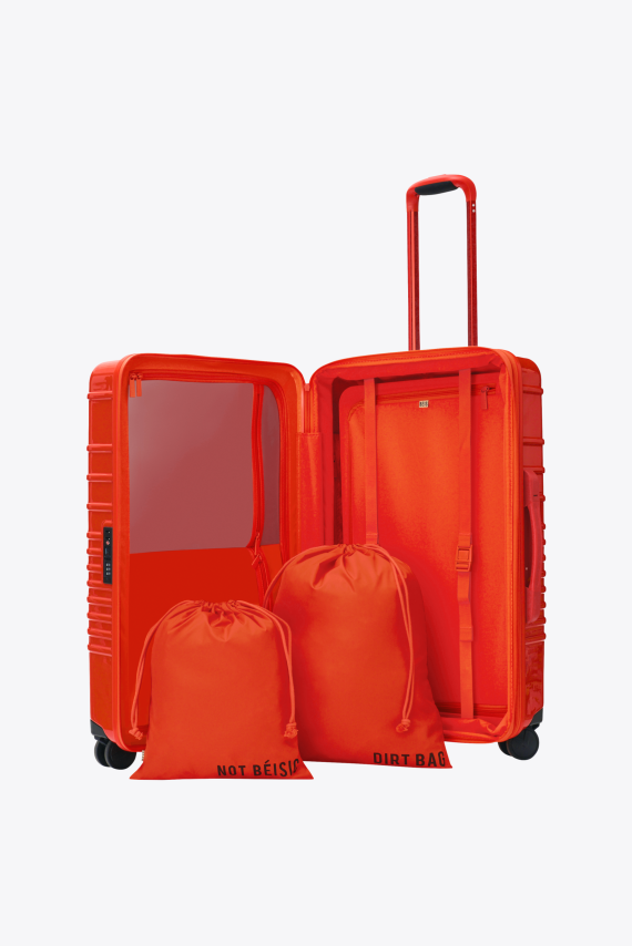 The Medium Check-In Roller in Glossy Flame - Image 4