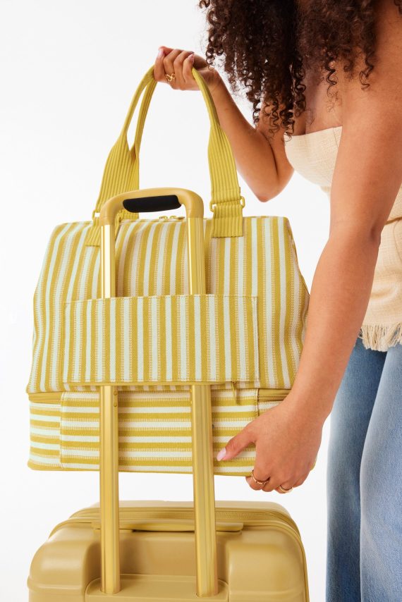 The Mini Weekender in Honey Stripe - Image 4
