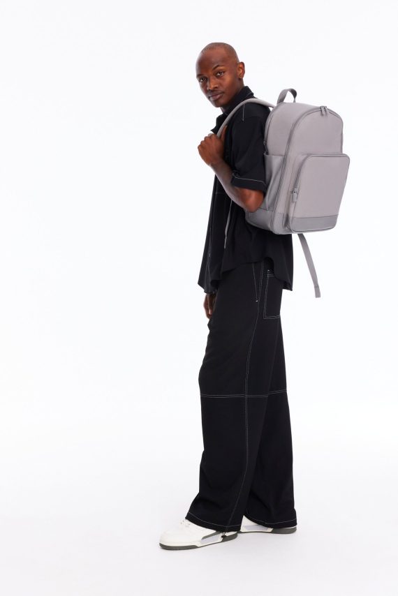The Travel Backpack in Grey - Image 5