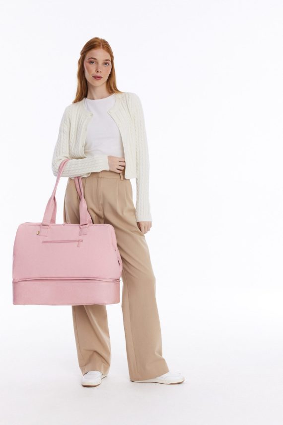 The Convertible Weekender in Atlas Pink - Image 5