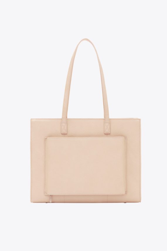The Work Tote in Beige - Image 3