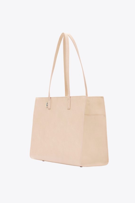 The Work Tote in Beige - Image 2