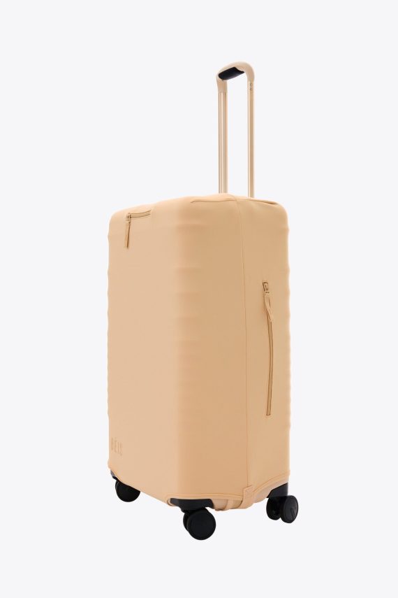 The Medium Check-In Luggage Cover in Beige - Image 3