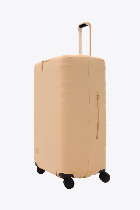 The Large Check-In Luggage Cover in Beige - Image 3