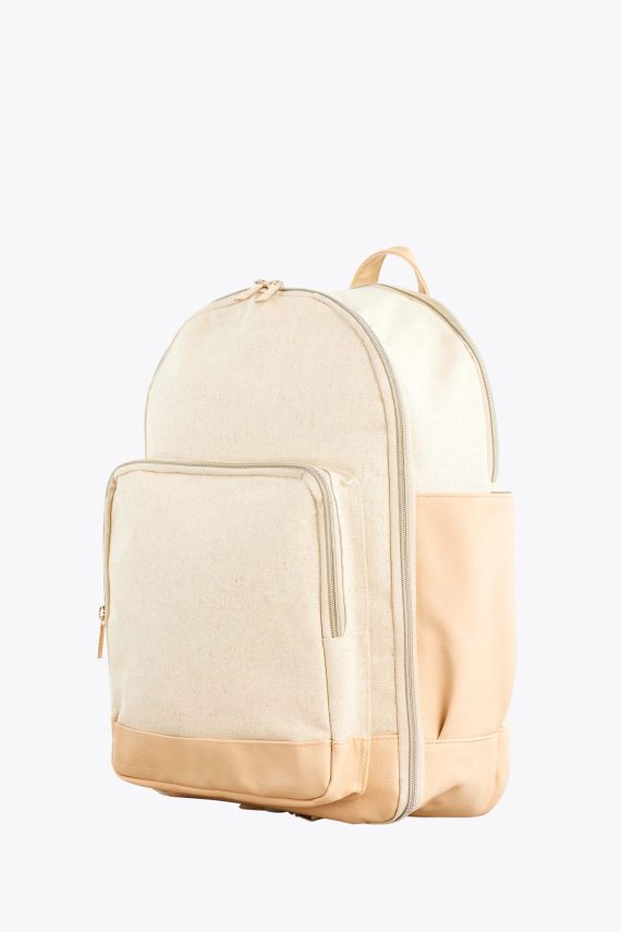 The Travel Backpack in Beige - Image 2