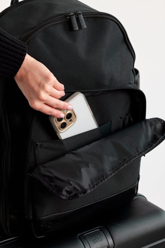 The Travel Backpack in Black - Image 4