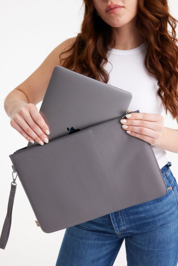 The B??ISics Laptop Pouch in Grey - Image 4