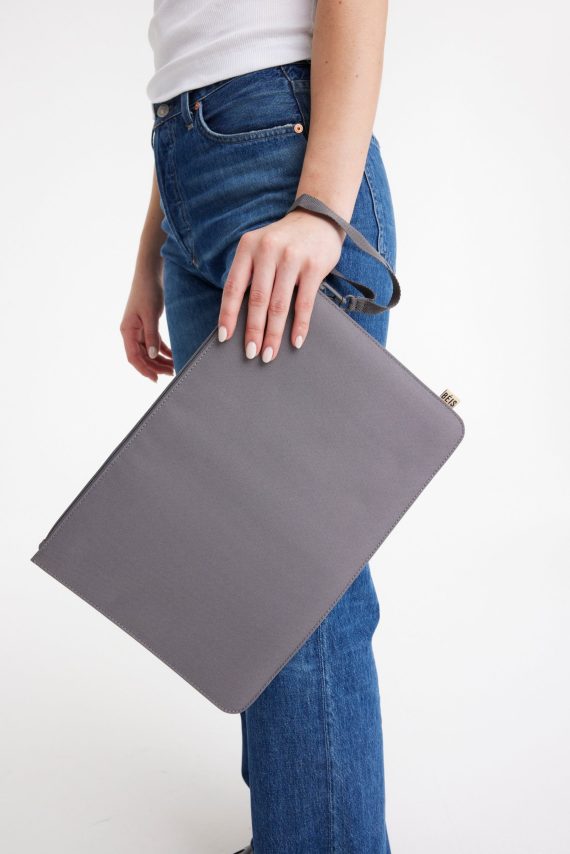The B??ISics Laptop Pouch in Grey - Image 5