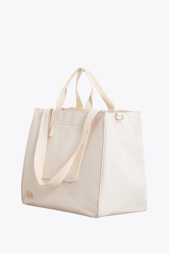 The East To West Tote in Beige - Image 2
