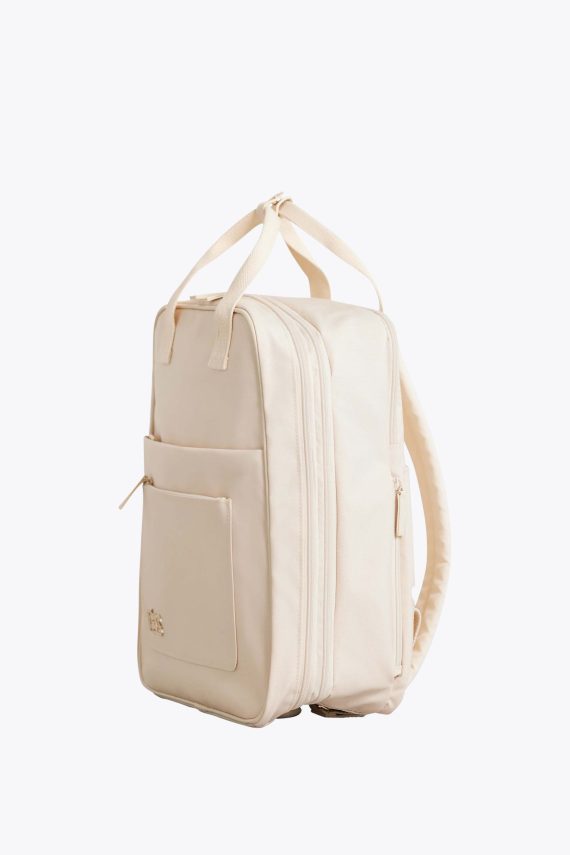 The Expandable Backpack in Beige - Image 3