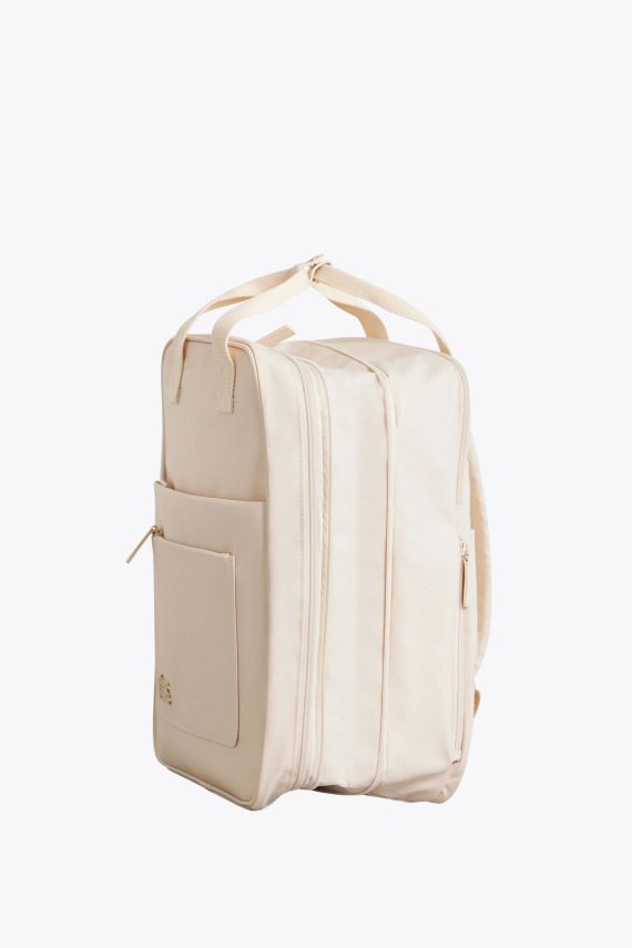 The Expandable Backpack in Beige - Image 4