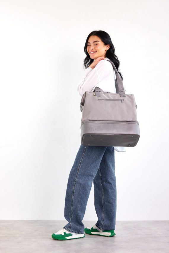 The Convertible Mini Weekender in Grey - Image 5