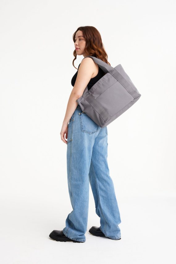 The B??ISics Tote in Grey - Image 5