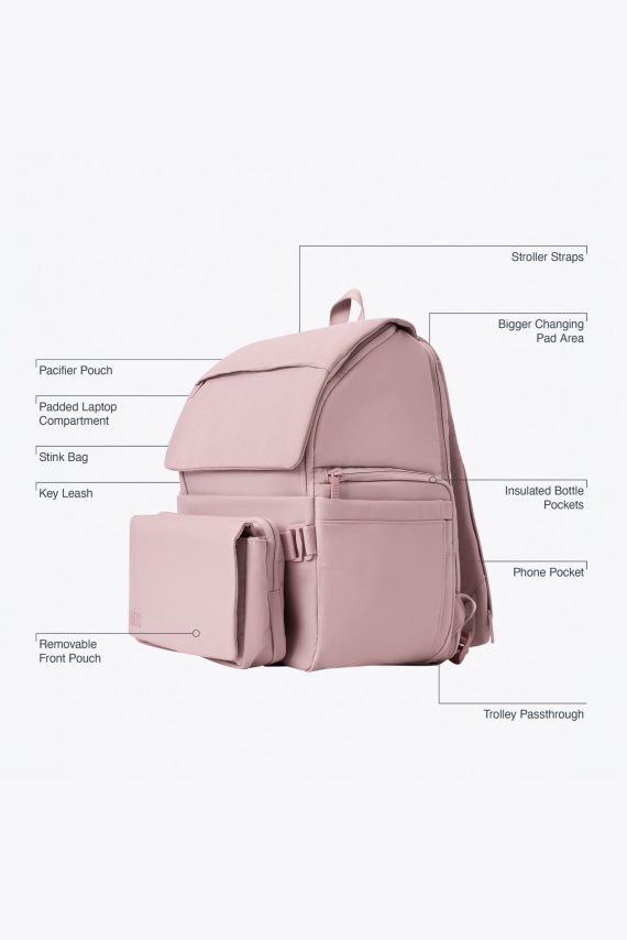 The Ultimate Diaper Backpack in Atlas Pink - Image 2