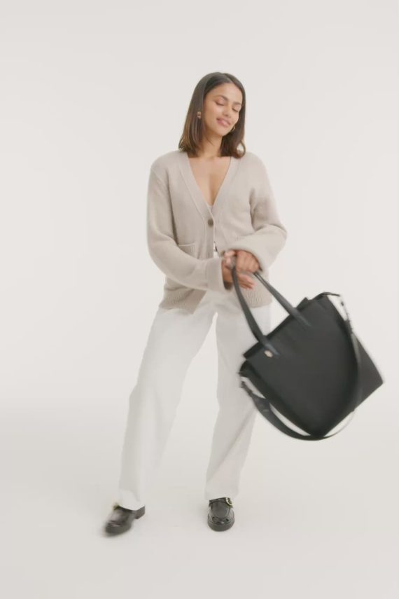 The Commuter Tote in Black - Image 3