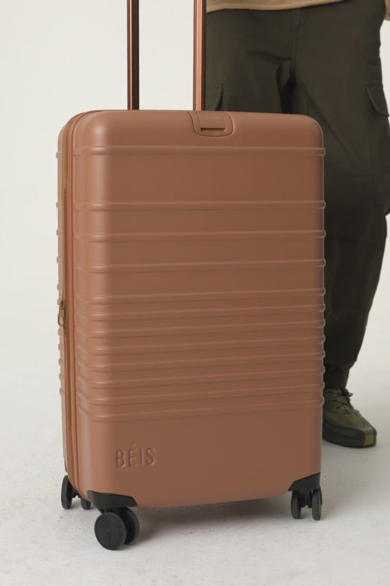 The Medium Check-In Roller in Camel - Image 6