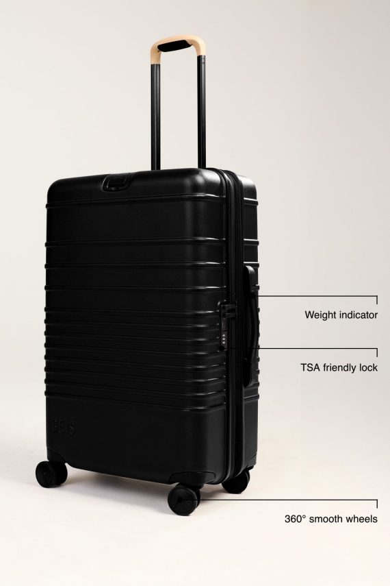 The Medium Check-In Roller in Black - Image 2